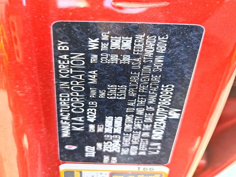 65226206 :رقم المزاد ، KNDJ23AU7P7860965 vin ، 2023 Kia Soul مزاد بيع