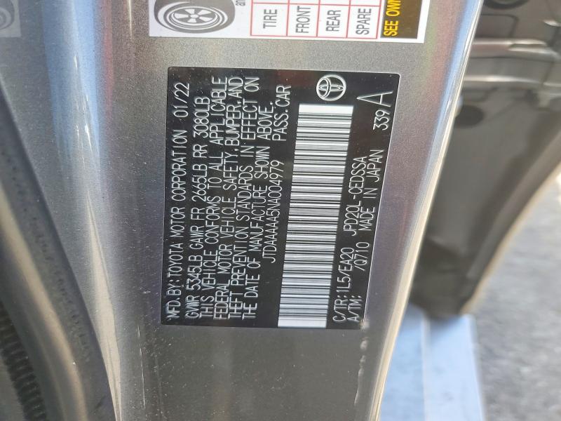Aukcja sprzedaży 2022 Toyota Mirai, vin: JTDAAAAA5NA004979, numer aukcji: 63600656
