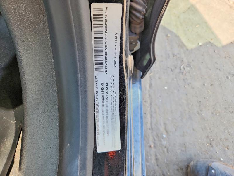 Aukcja sprzedaży 2017 Maserati Ghibli, vin: ZAM57XSS9H1249763, numer aukcji: 63499076