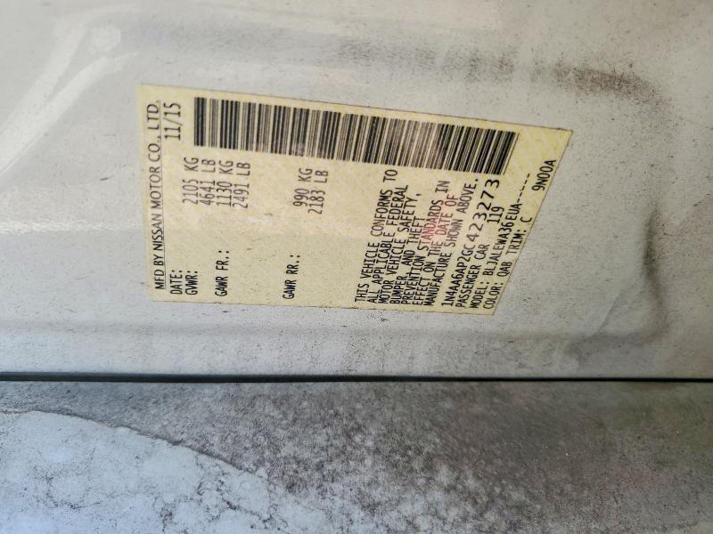 Aukcja sprzedaży 2016 Nissan Maxima, vin: 1N4AA6AP2GC423273, numer aukcji: 62898216