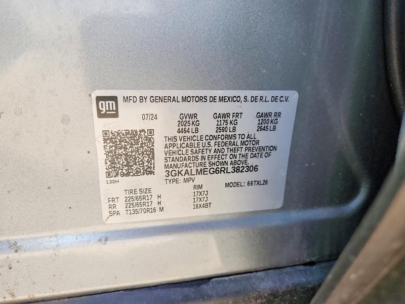 Aukcja sprzedaży 2024 Gmc Terrain, vin: 3GKALMEG6RL382306, numer aukcji: 64515756