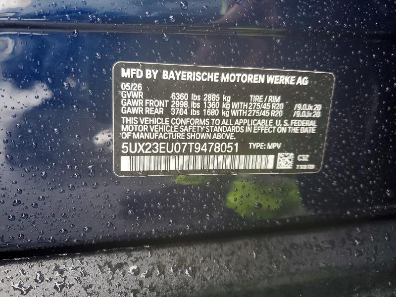 Aukcja sprzedaży 2026 Bmw X5, vin: 5UX23EU07T9478051, numer aukcji: 63567436