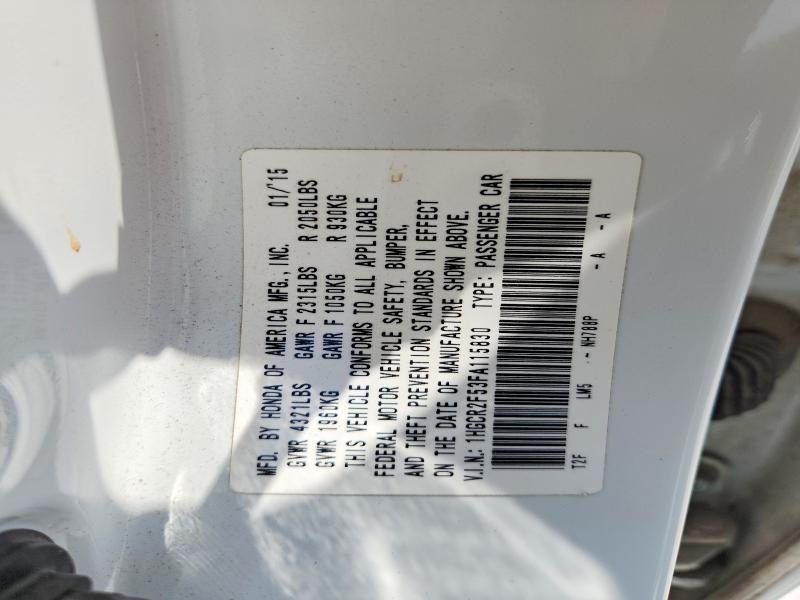 64241726 :رقم المزاد ، 1HGCR2F53FA115830 vin ، 2015 Honda Accord مزاد بيع