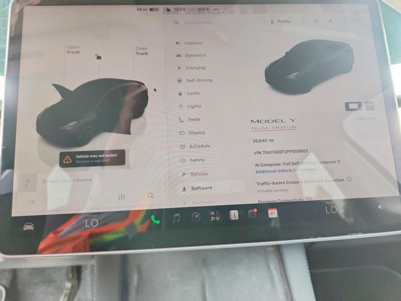 Aukcja sprzedaży 2023 Tesla Model Y, vin: 7SAYGDEF2PF659683, numer aukcji: 66632416