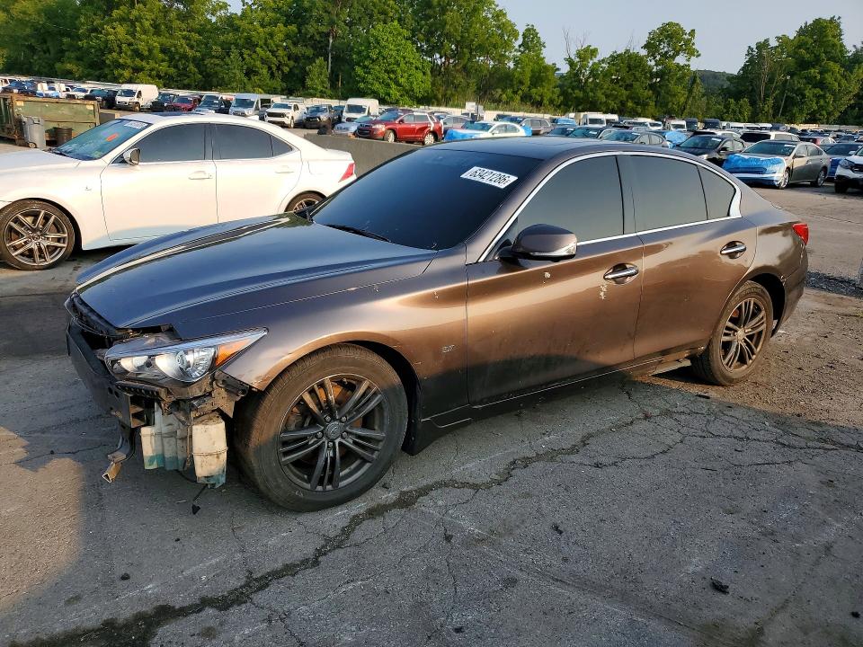 2015 Infiniti Q50 მანქანა იყიდება აუქციონზე, vin: JN1BV7AR5FM417523, აუქციონის ნომერი: 63421286