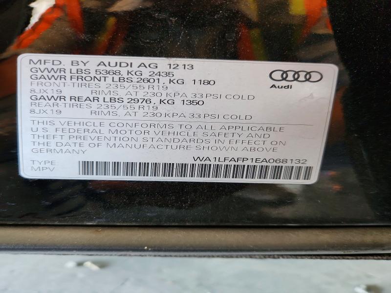 Продаж на аукціоні авто 2014 Audi Q5, vin: WA1LFAFP1EA068132, номер лоту: 65713566