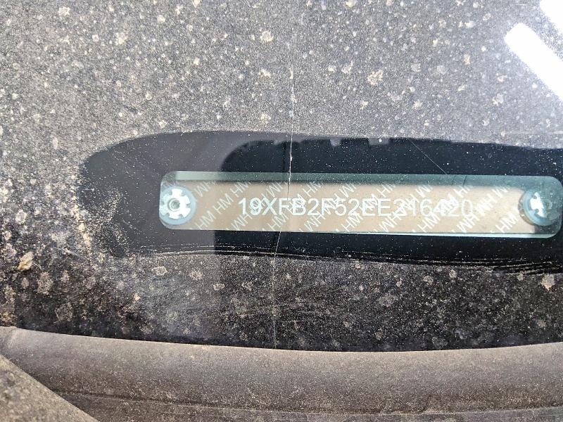2014 Honda Civic მანქანა იყიდება აუქციონზე, vin: 19XFB2F52EE216420, აუქციონის ნომერი: 59710446