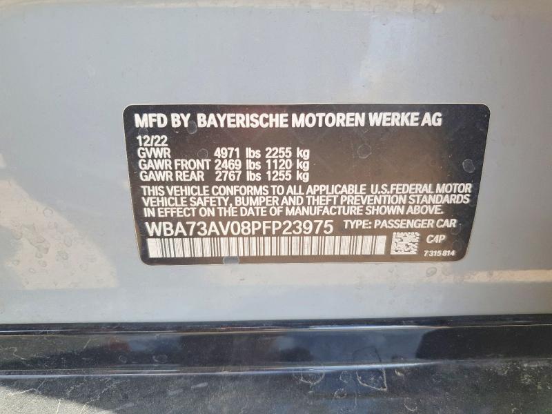 Продажа на аукционе авто 2023 Bmw 430xi, vin: WBA73AV08PFP23975, номер лота: 65058446