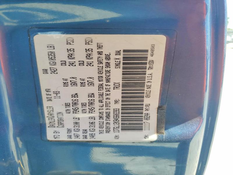 65021016 :رقم المزاد ، 1D7GL12K84S602283 vin ، 2004 Dodge Dakota مزاد بيع