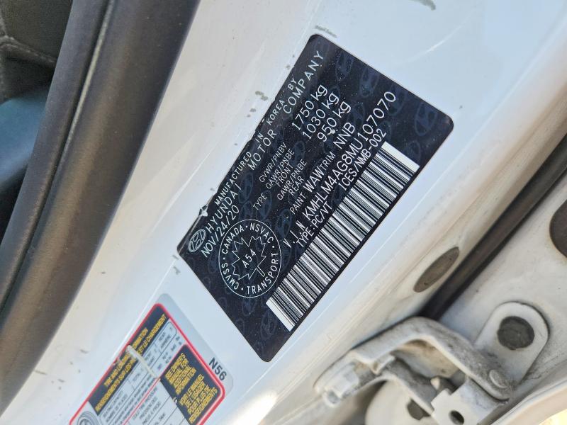 Продажа на аукционе авто 2021 Hyundai Elantra, vin: KMHLM4AG8MU107070, номер лота: 64006906