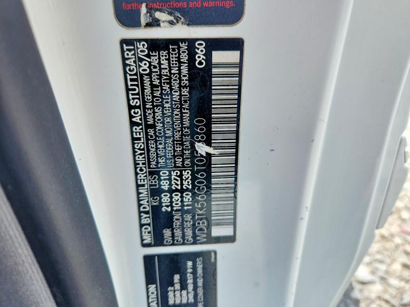 Продажа на аукционе авто 2006 Mercedes-benz Clk, vin: WDBTK56G06T056860, номер лота: 63653166