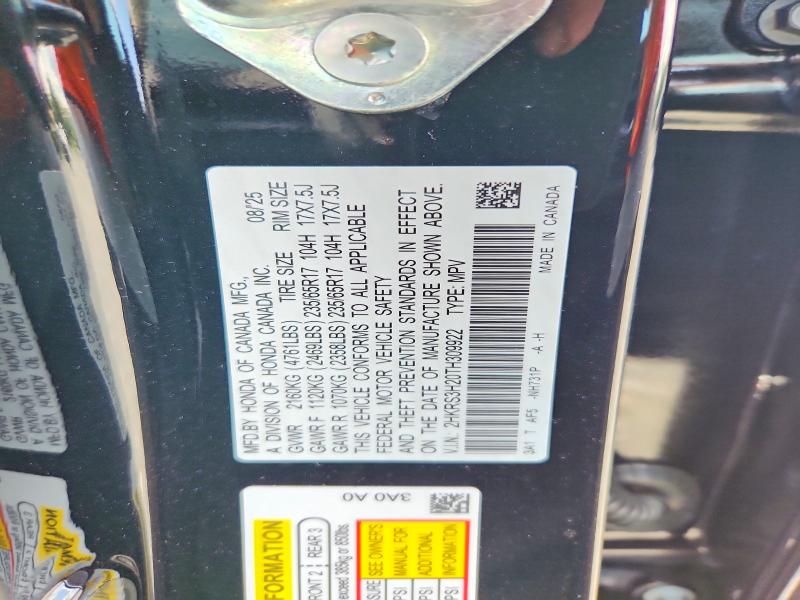 Aukcja sprzedaży 2026 Honda Cr-v, vin: 2HKRS3H20TH309922, numer aukcji: 63989406