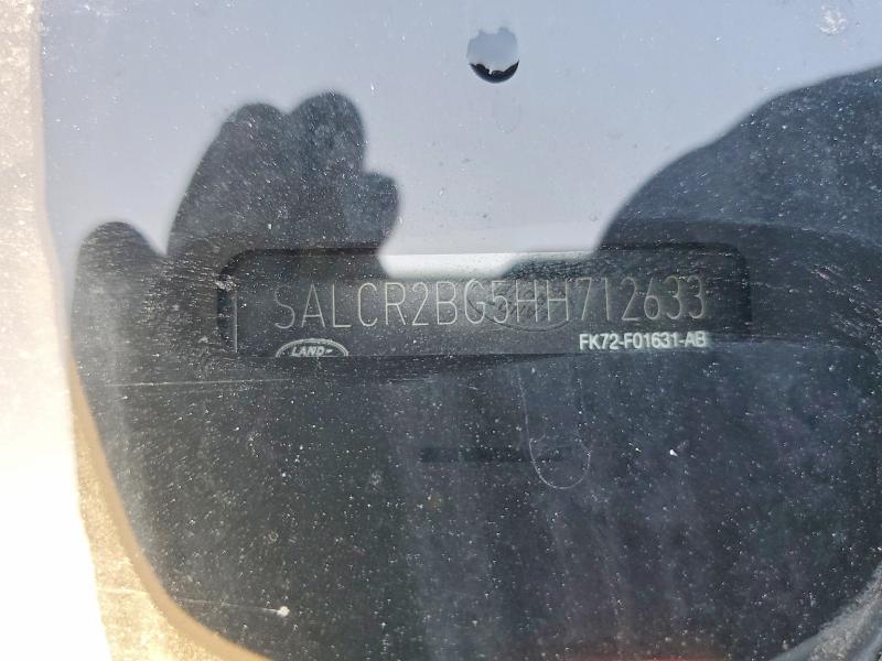 2017 Land Rover Discovery Sport მანქანა იყიდება აუქციონზე, vin: SALCR2BG5HH712633, აუქციონის ნომერი: 64005496