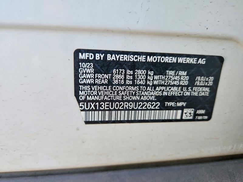 Aukcja sprzedaży 2024 Bmw X5, vin: 5UX13EU02R9U22622, numer aukcji: 66268036