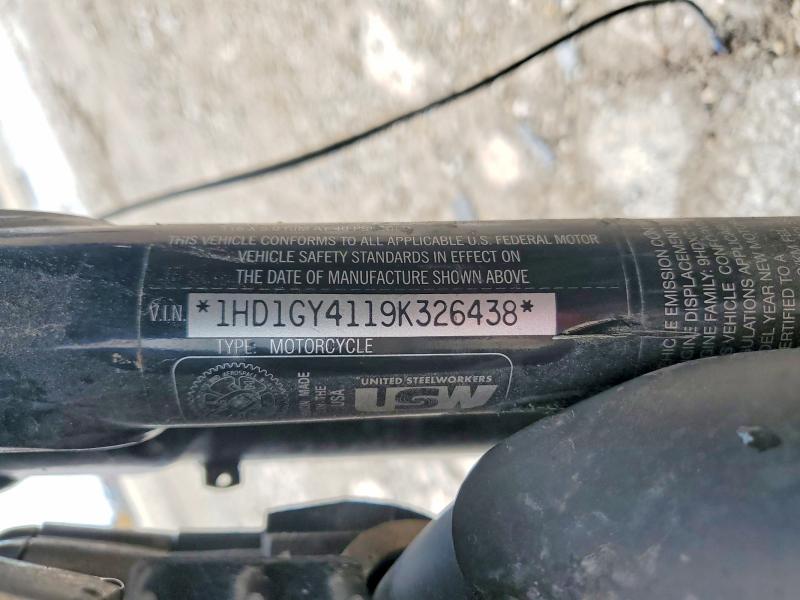 61682536 :رقم المزاد ، 1HD1GY4119K326438 vin ، 2009 Harley-davidson Fxdf مزاد بيع