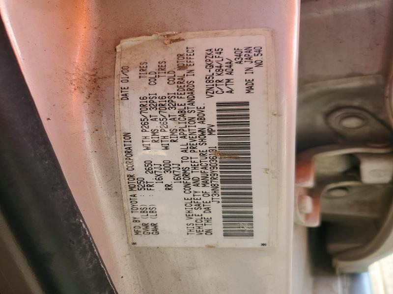Продажа на аукционе авто 2000 Toyota 4runner, vin: JT3HN87R9Y9036191, номер лота: 66090106