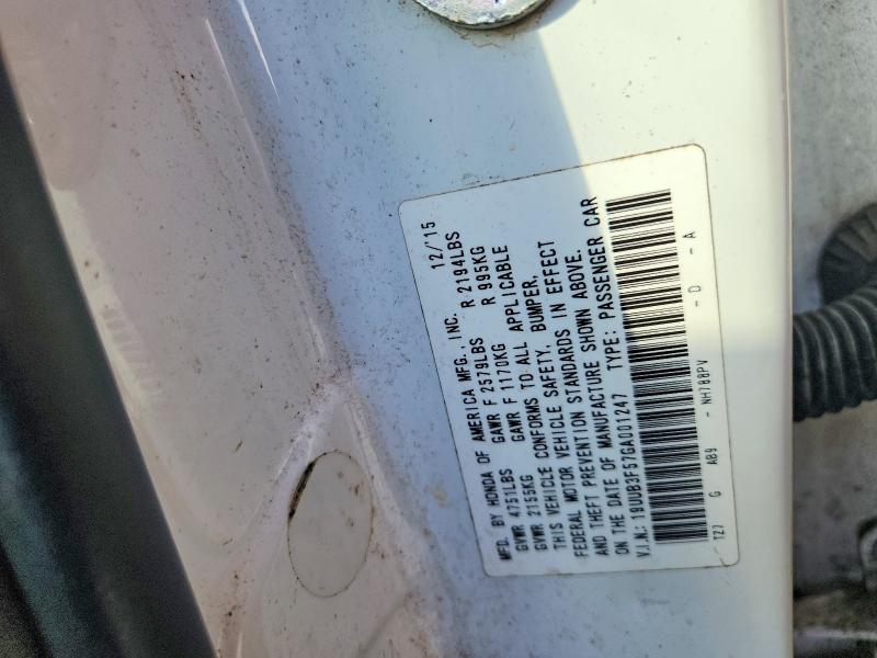 Aukcja sprzedaży 2016 Acura Tlx, vin: 19UUB3F57GA001247, numer aukcji: 64330636