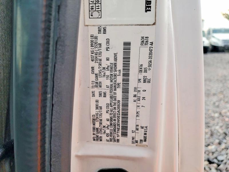 2014 Ford Econoline მანქანა იყიდება აუქციონზე, vin: 1FTNE2EW0EDA35539, აუქციონის ნომერი: 63662276