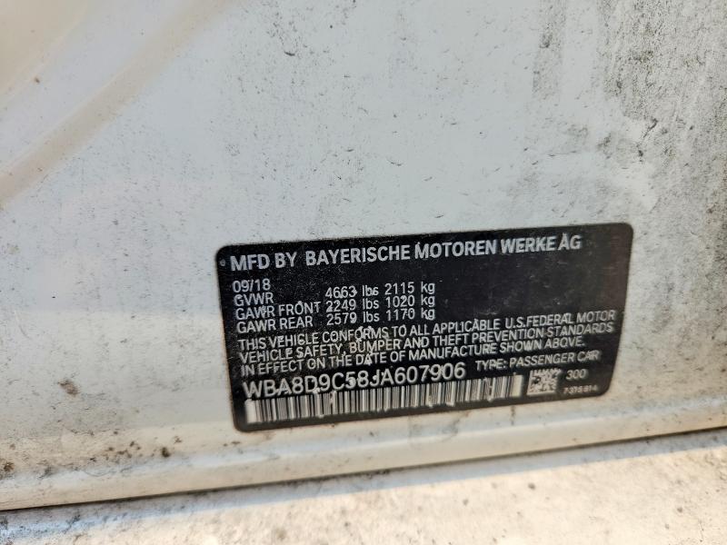 Продажа на аукционе авто 2018 Bmw 330, vin: WBA8D9C58JA607906, номер лота: 64848866