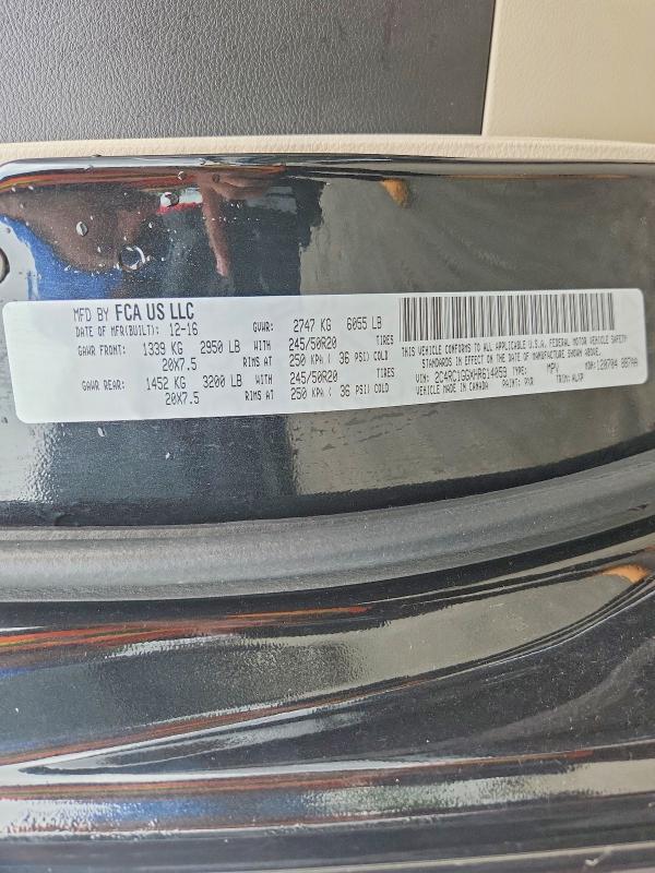 63183876 :رقم المزاد ، 2C4RC1GGXHR614059 vin ، 2017 Chrysler Pacifica مزاد بيع