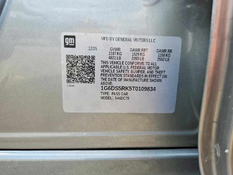 Aukcja sprzedaży 2026 Cadillac Ct5, vin: 1G6DS5RK5T0109834, numer aukcji: 66196596