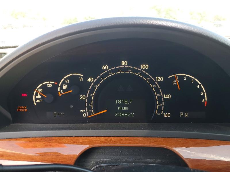 2001 Mercedes-benz S მანქანა იყიდება აუქციონზე, vin: WDBNG70J51A222272, აუქციონის ნომერი: 63584926