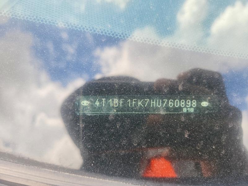 Aukcja sprzedaży 2017 Toyota Camry, vin: 4T1BF1FK7HU760898, numer aukcji: 66147776