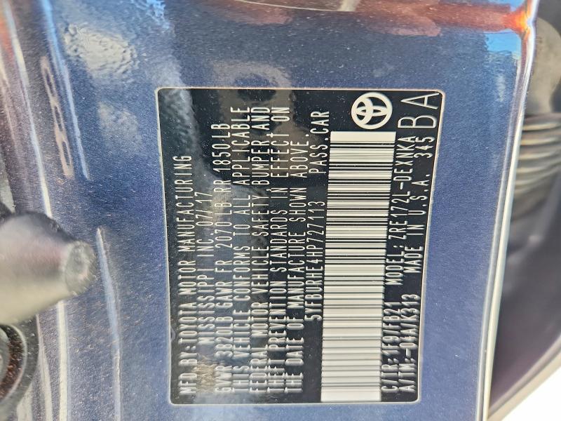 Продажа на аукционе авто 2017 Toyota Corolla, vin: 5YFBURHE4HP727113, номер лота: 63523986