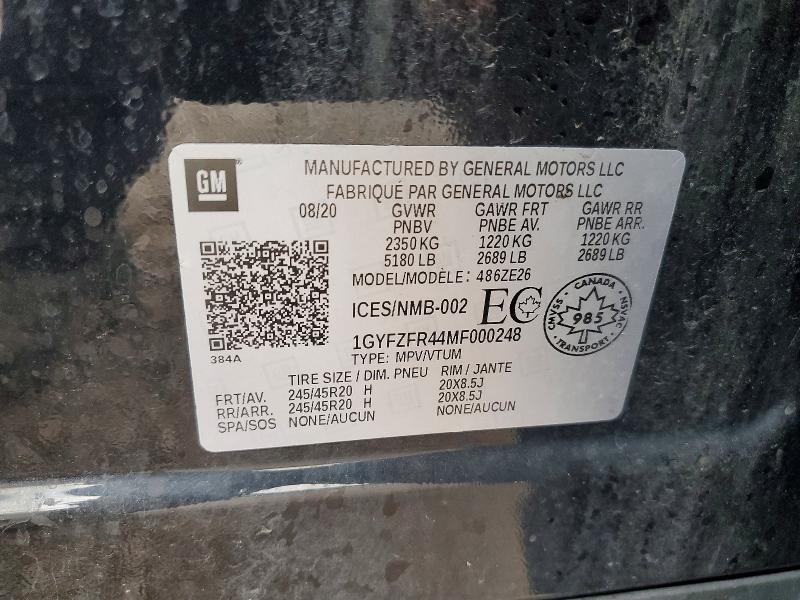 Продажа на аукционе авто 2021 Cadillac Xt4, vin: 1GYFZFR44MF000248, номер лота: 64856076
