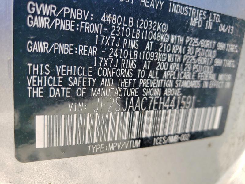 65673736 :رقم المزاد ، JF2SJAAC7EH441591 vin ، 2014 Subaru Forester مزاد بيع