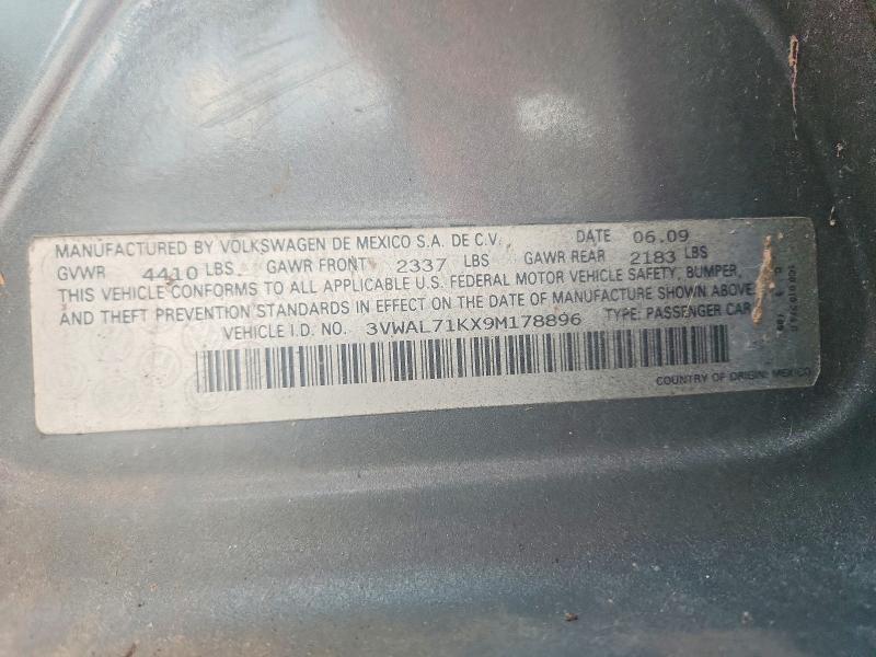 Продаж на аукціоні авто 2009 Volkswagen Jetta, vin: 3VWAL71KX9M178896, номер лоту: 66086846
