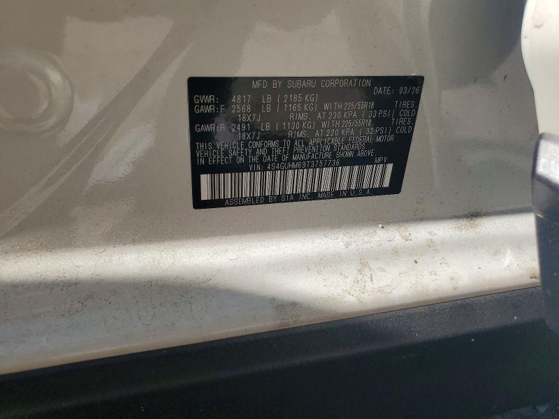 Aukcja sprzedaży 2026 Subaru Crosstrek, vin: 4S4GUHM69T3757736, numer aukcji: 63754896