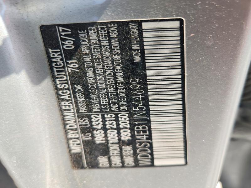 2018 Mercedes-benz Cla მანქანა იყიდება აუქციონზე, vin: WDDSJ4EB1JN544699, აუქციონის ნომერი: 63749666