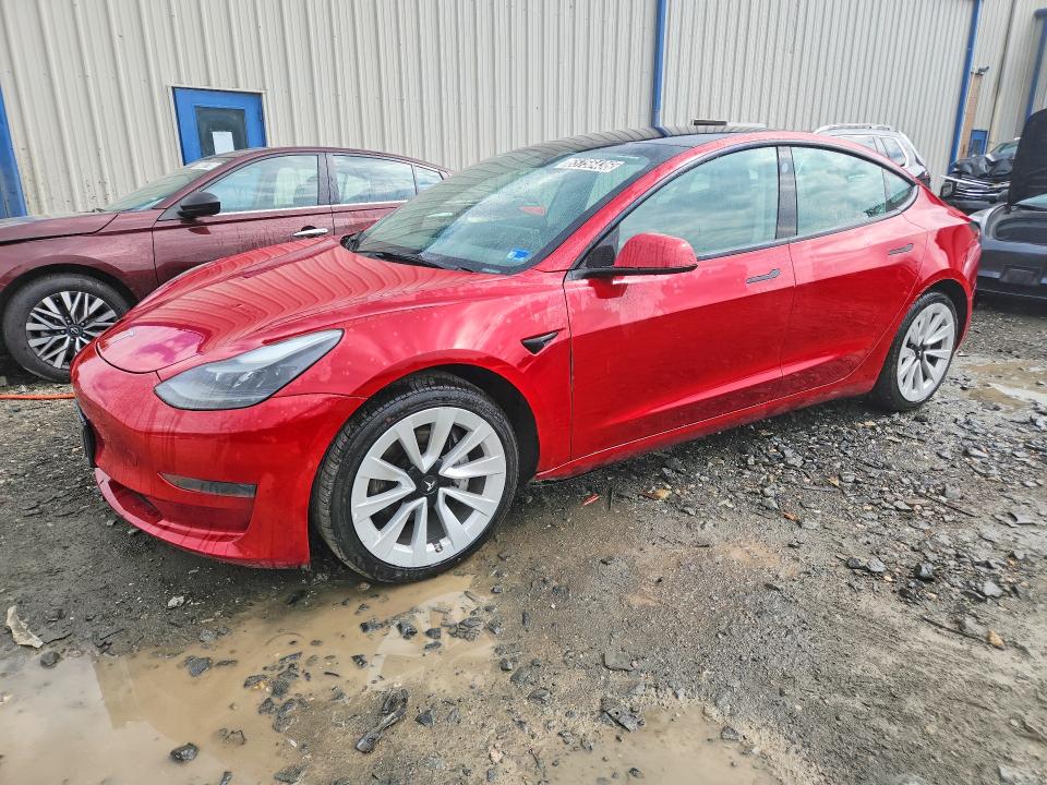 65756436 :رقم المزاد ، 5YJ3E1EA9NF285621 vin ، 2022 Tesla Model 3 مزاد بيع