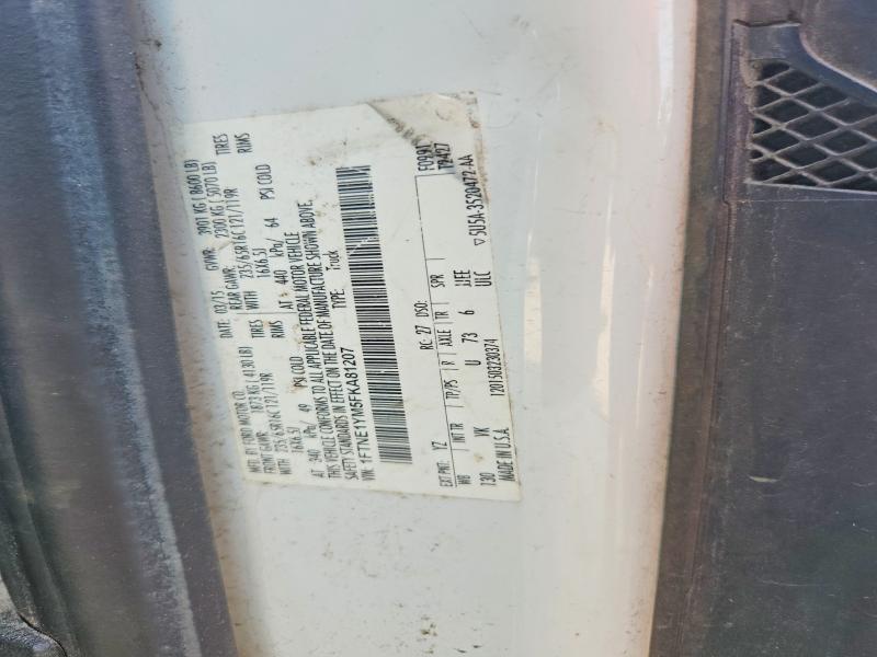 68655346 :رقم المزاد ، 1FTNE1YM5FKA81207 vin ، 2015 Ford Transit مزاد بيع