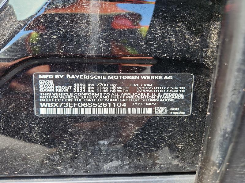 Aukcja sprzedaży 2025 Bmw X1, vin: WBX73EF06S5261104, numer aukcji: 65815366