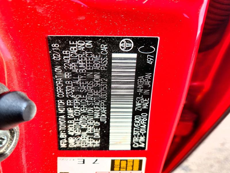 Aukcja sprzedaży 2018 Toyota Prius Prime, vin: JTDKARFP9J3075312, numer aukcji: 63941116