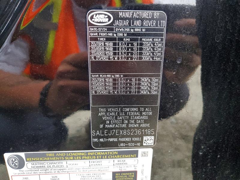 Продаж на аукціоні авто 2025 Land Rover Defender, vin: SALEJ7EX8S2361185, номер лоту: 65216696