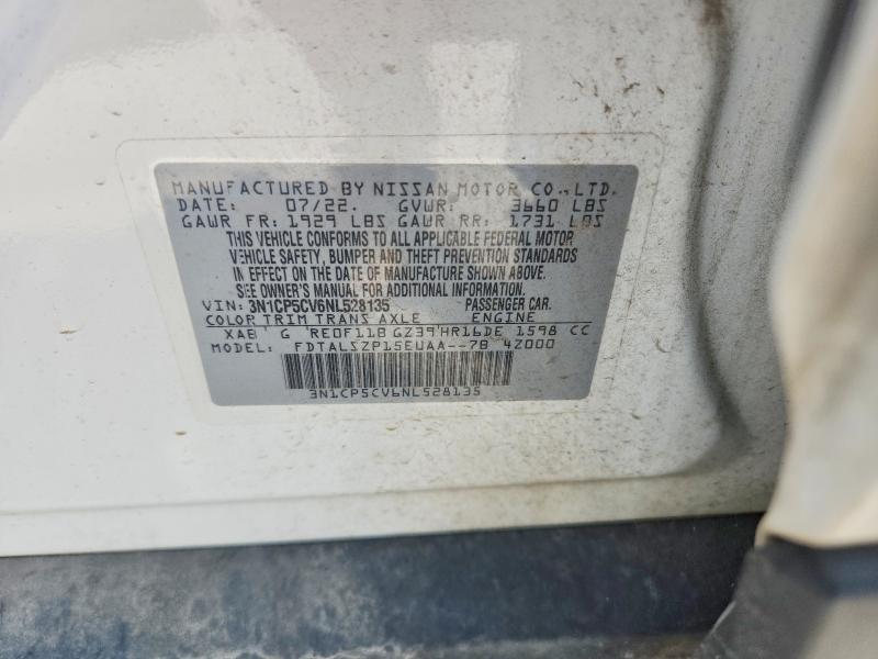 Продаж на аукціоні авто 2022 Nissan Kicks, vin: 3N1CP5CV6NL528135, номер лоту: 64677356