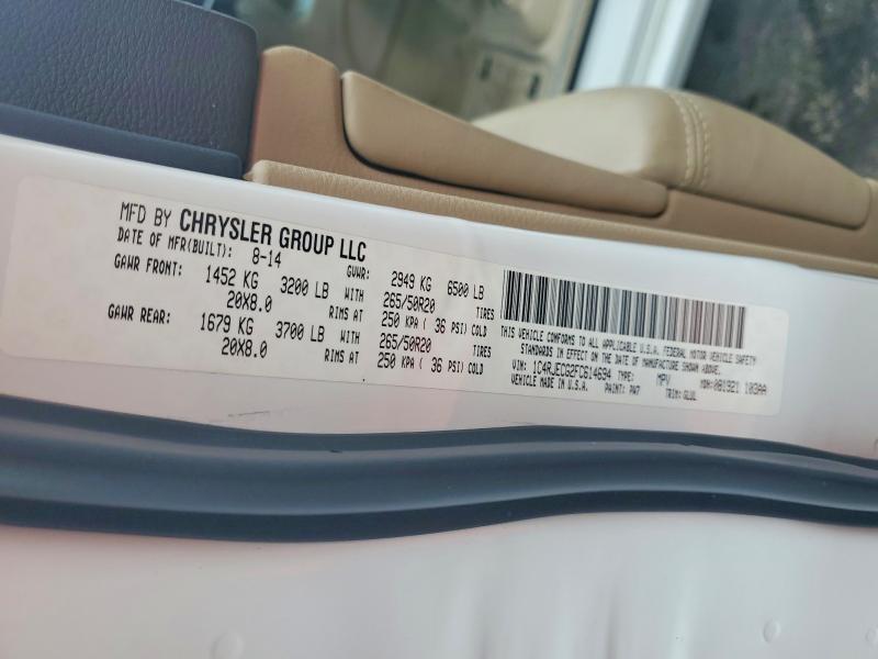 Aukcja sprzedaży 2015 Jeep Grand Cherokee, vin: 1C4RJECG2FC614694, numer aukcji: 66257016