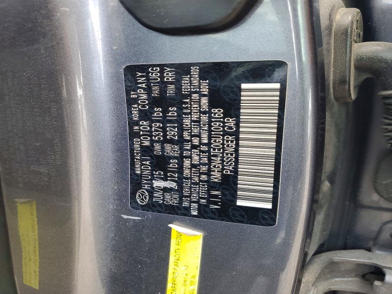 Продажа на аукционе авто 2016 Hyundai Genesis, vin: KMHGN4JE0GU109168, номер лота: 64925846
