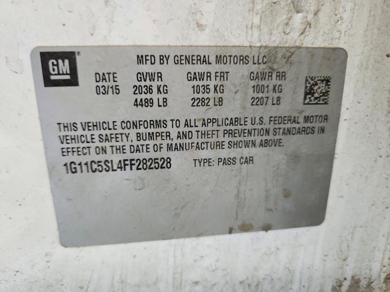 63396956 :رقم المزاد ، 1G11C5SL4FF282528 vin ، 2015 Chevrolet Malibu مزاد بيع