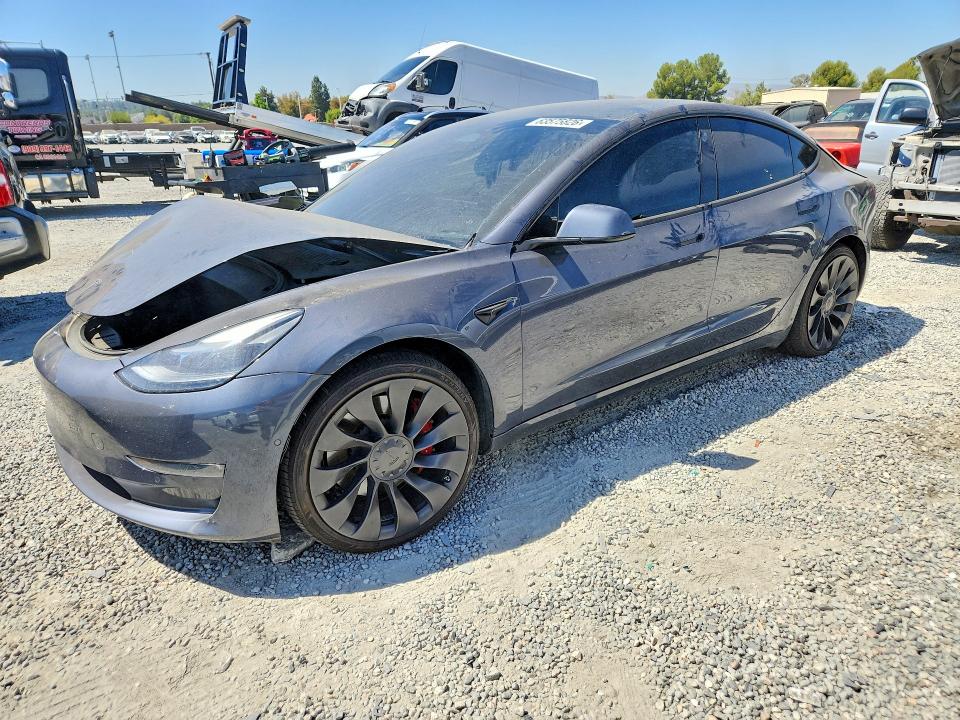 2022 Tesla Model 3 მანქანა იყიდება აუქციონზე, vin: 5YJ3E1EC2NF296378, აუქციონის ნომერი: 63575826