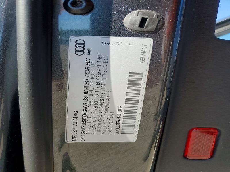 Продажа на аукционе авто 2019 Audi A6, vin: WAUL2AF24KN019062, номер лота: 66552866