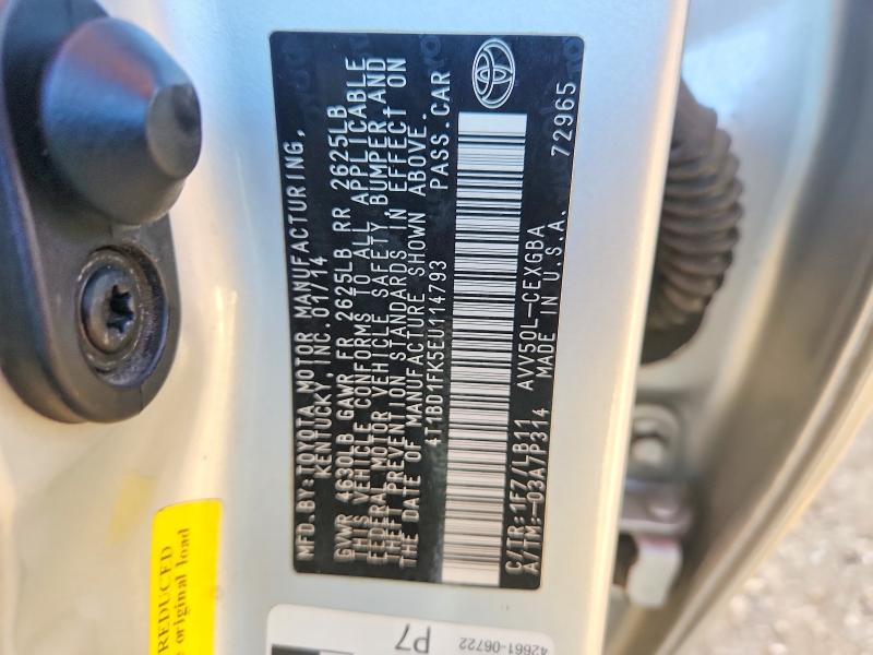 Aukcja sprzedaży 2014 Toyota Camry Hybrid, vin: 4T1BD1FK5EU114793, numer aukcji: 65723386
