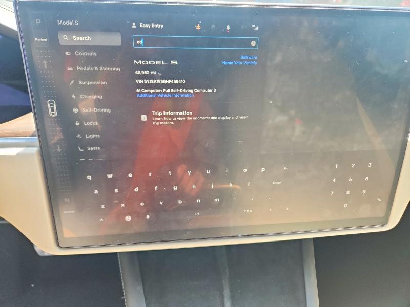 Aukcja sprzedaży 2022 Tesla Model S, vin: 5YJSA1E59NF459410, numer aukcji: 65536806