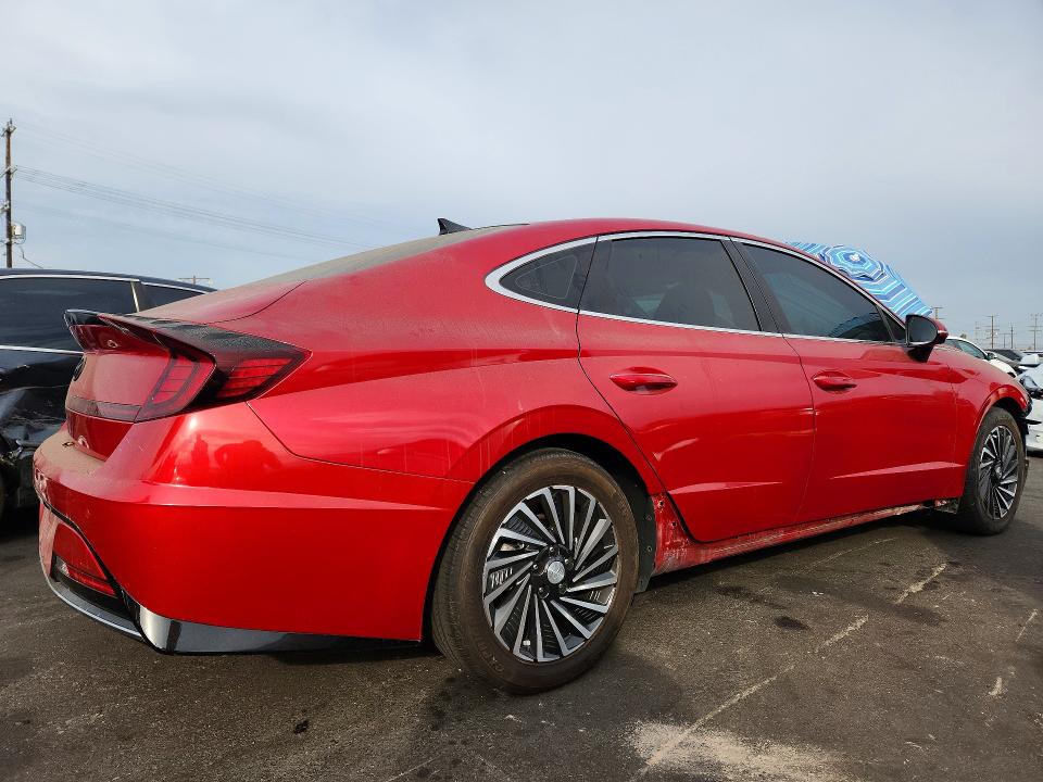 2021 Hyundai Sonata Hybrid მანქანა იყიდება აუქციონზე, vin: KMHL54JJ6MA027843, აუქციონის ნომერი: 66620876