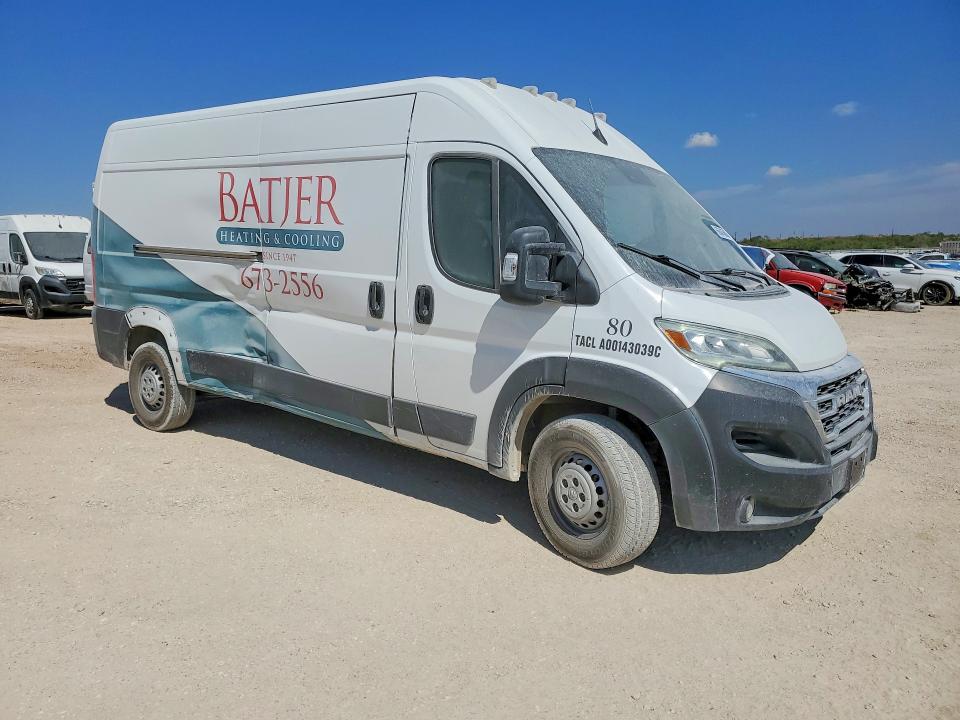 66845606 :رقم المزاد ، 3C6LRVDG3RE100807 vin ، 2024 Ram Promaster 2500 مزاد بيع