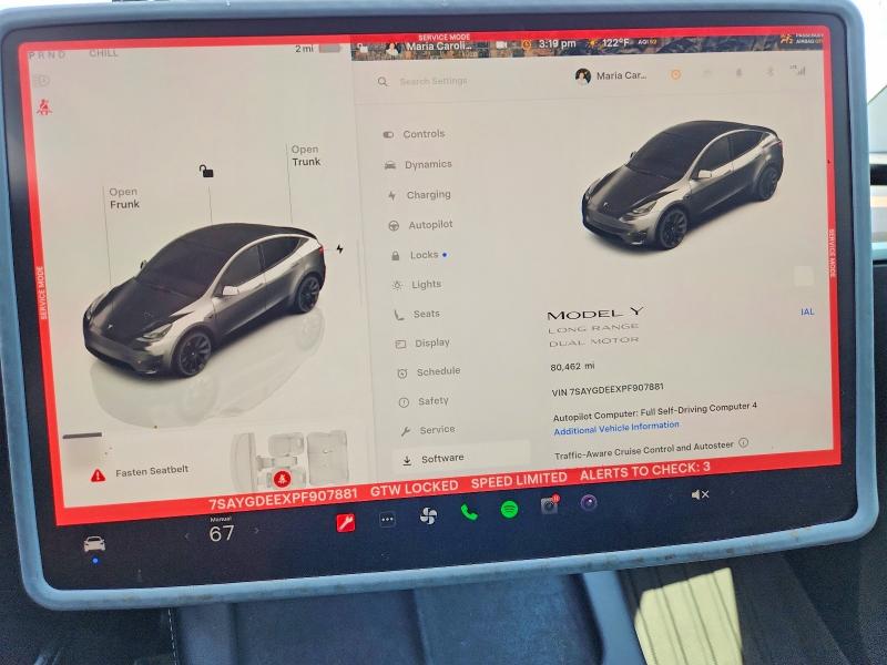 66013086 :رقم المزاد ، 7SAYGDEEXPF907881 vin ، 2023 Tesla Model Y مزاد بيع