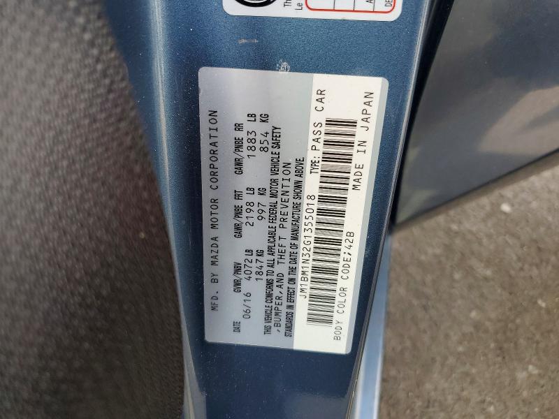 Продажа на аукционе авто 2016 Mazda 3, vin: JM1BM1N32G1355018, номер лота: 63832646